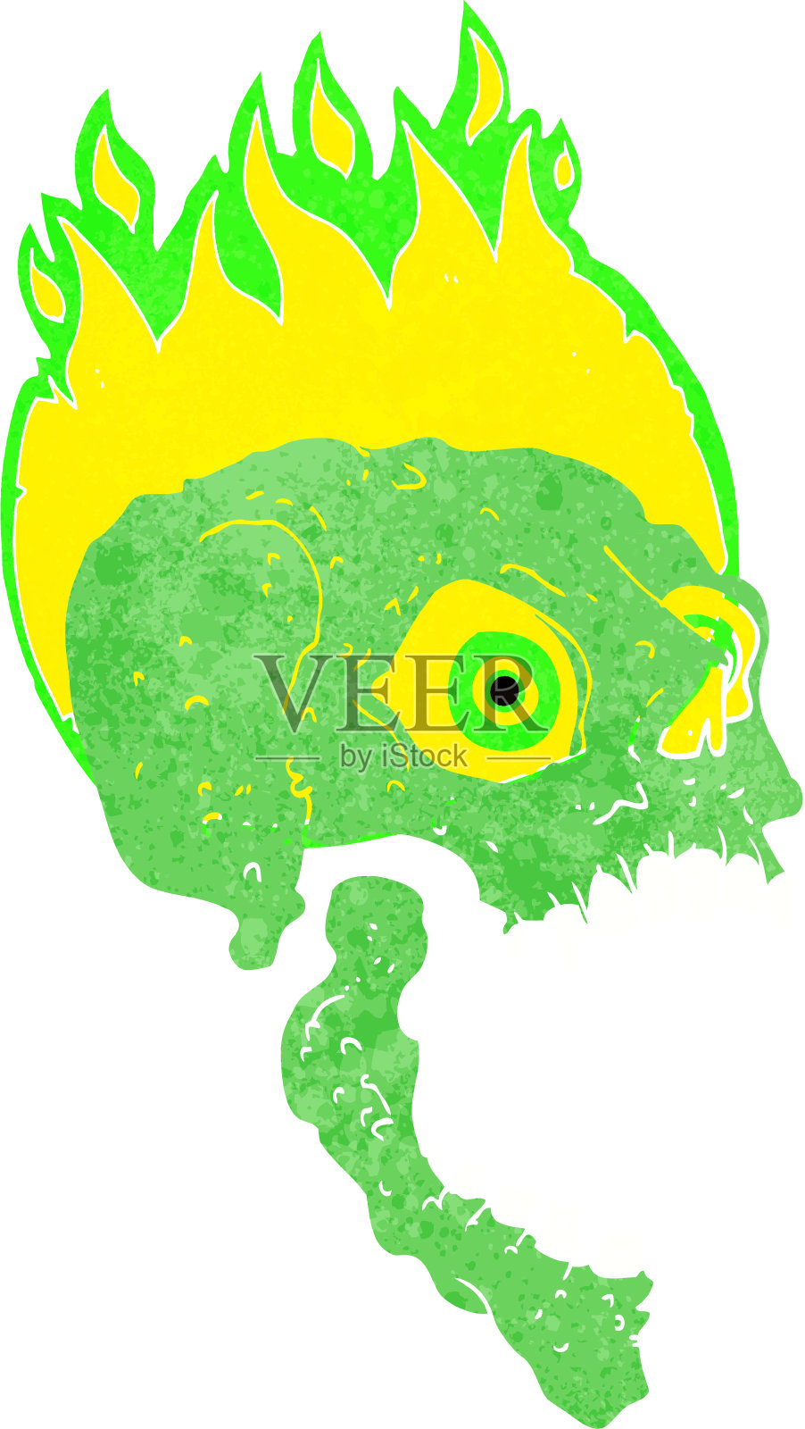 卡通恐怖骷髅插画图片素材