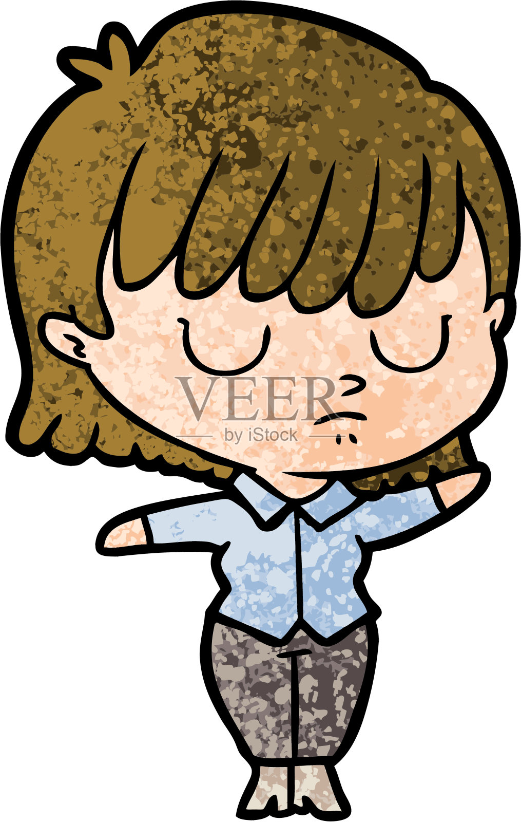 卡通的女人插画图片素材