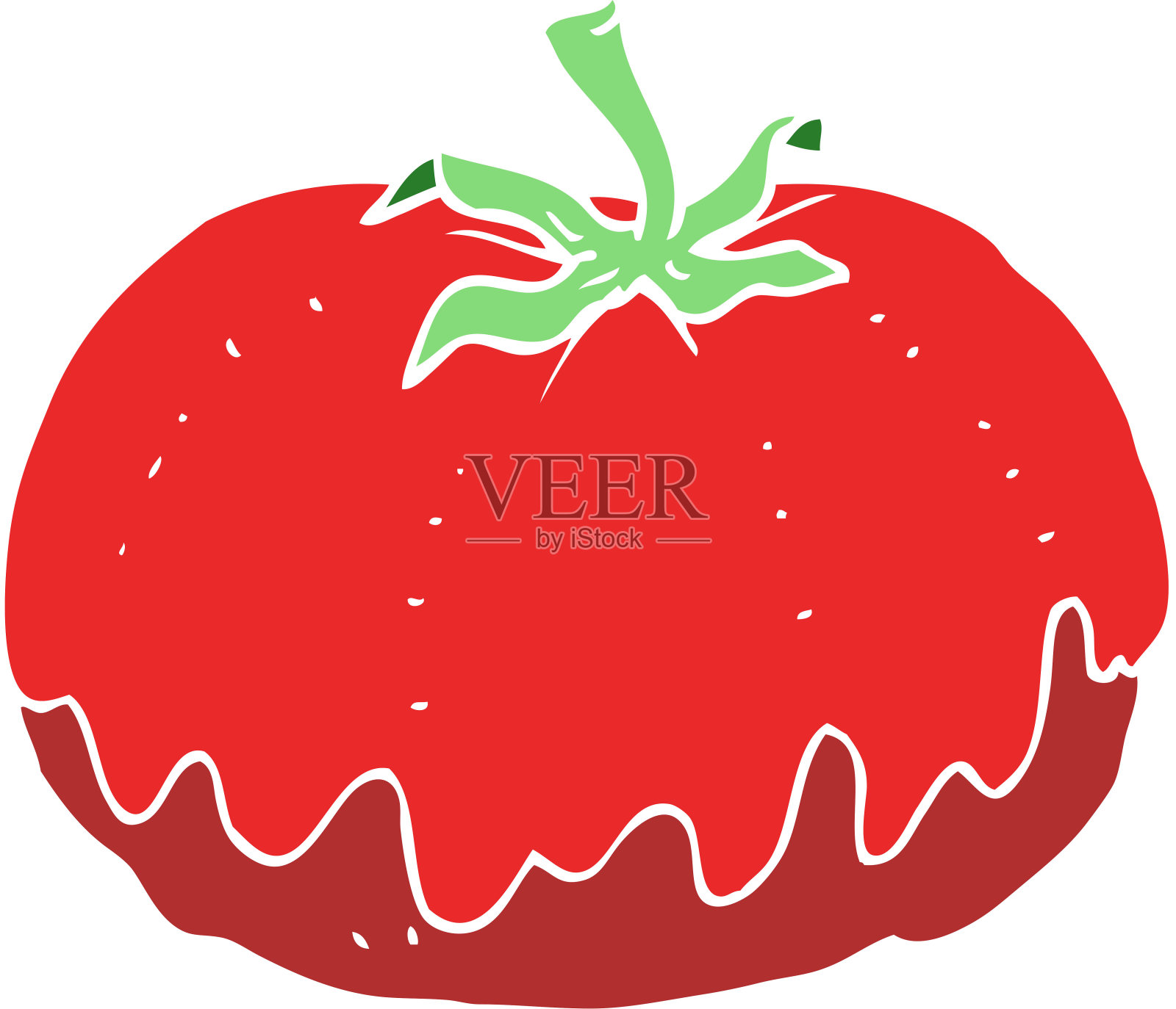 番茄的平面彩色插图插画图片素材