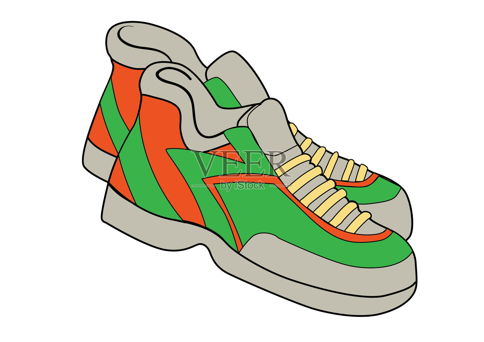 鞋子插画图片素材