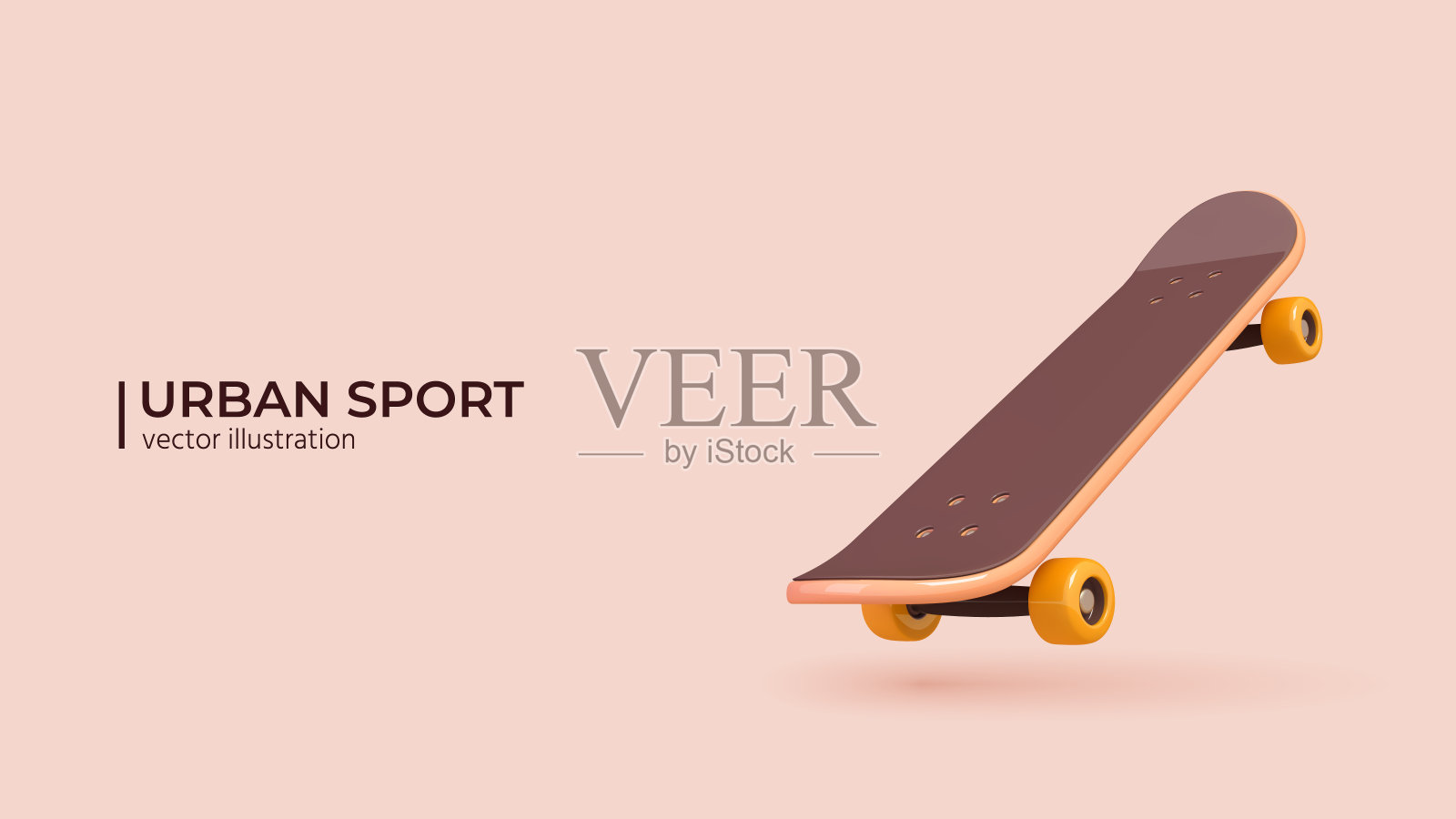 3D -极限运动概念。矢量图插画图片素材