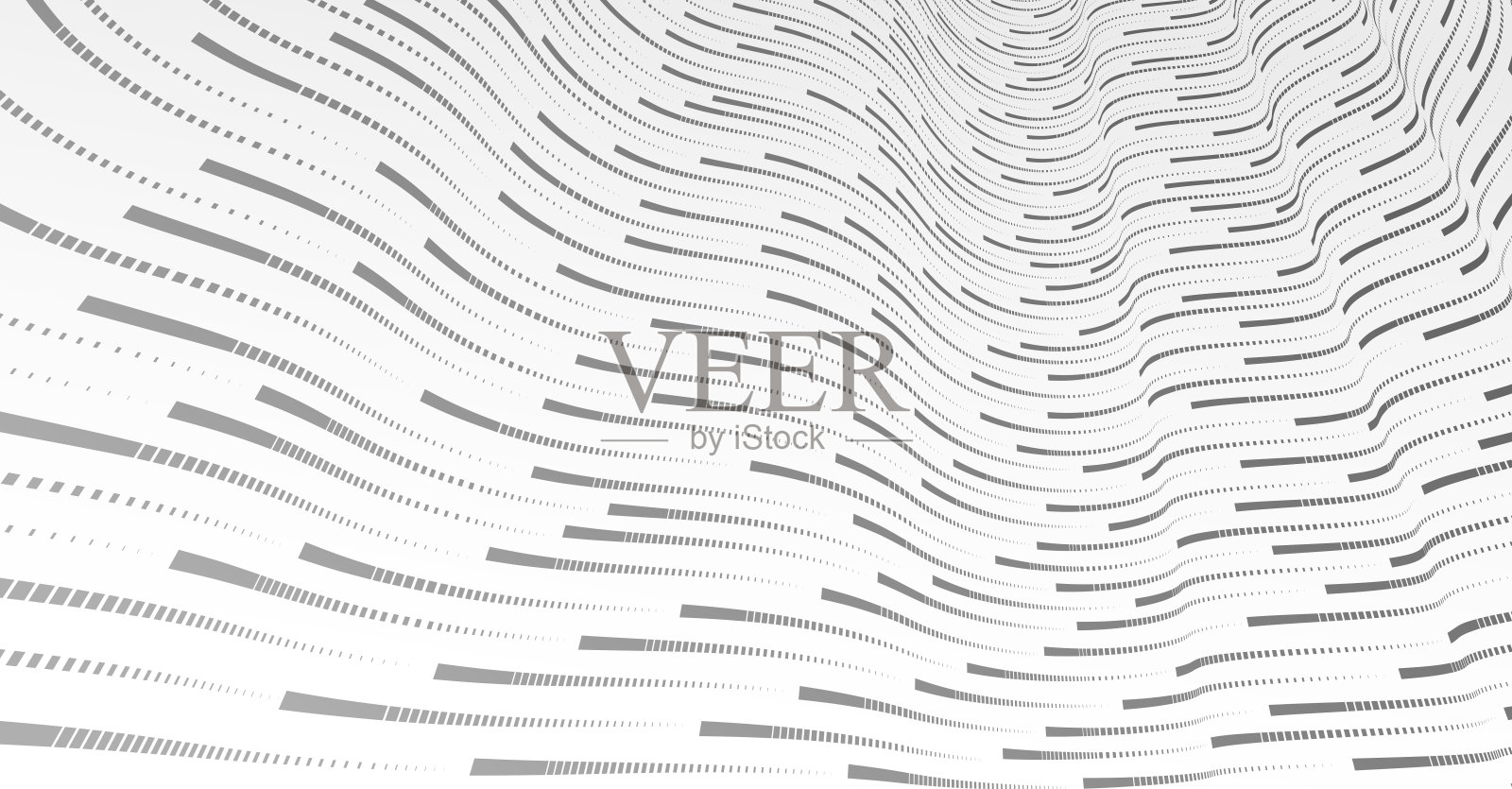 技术向量抽象背景与线条大数据流，纳米技术和科学的三维抽象，电子和数字风格，铁丝网维度透视。插画图片素材