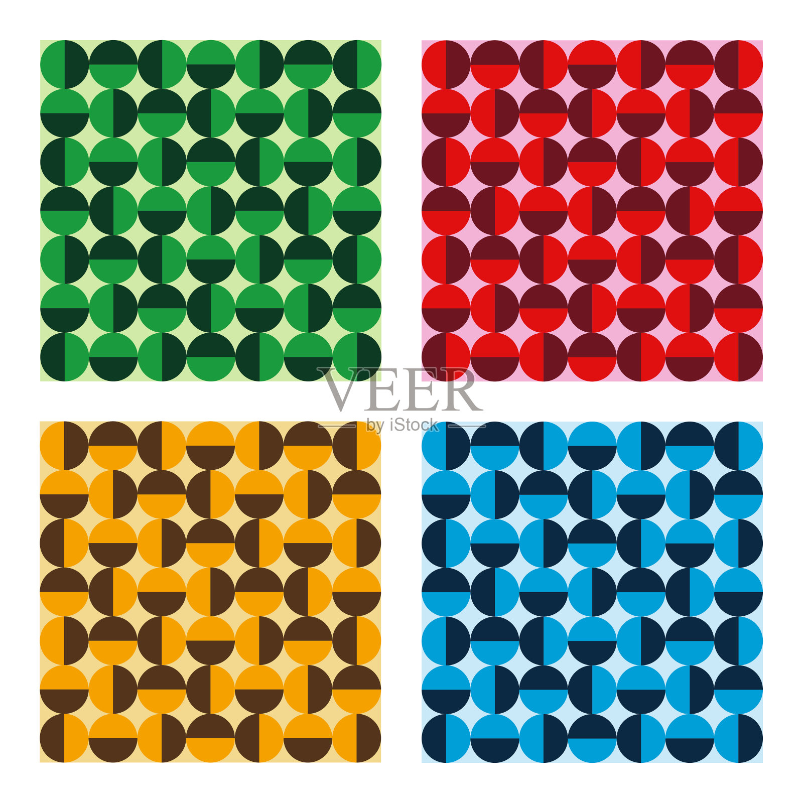 收藏的复古图形图案插画图片素材