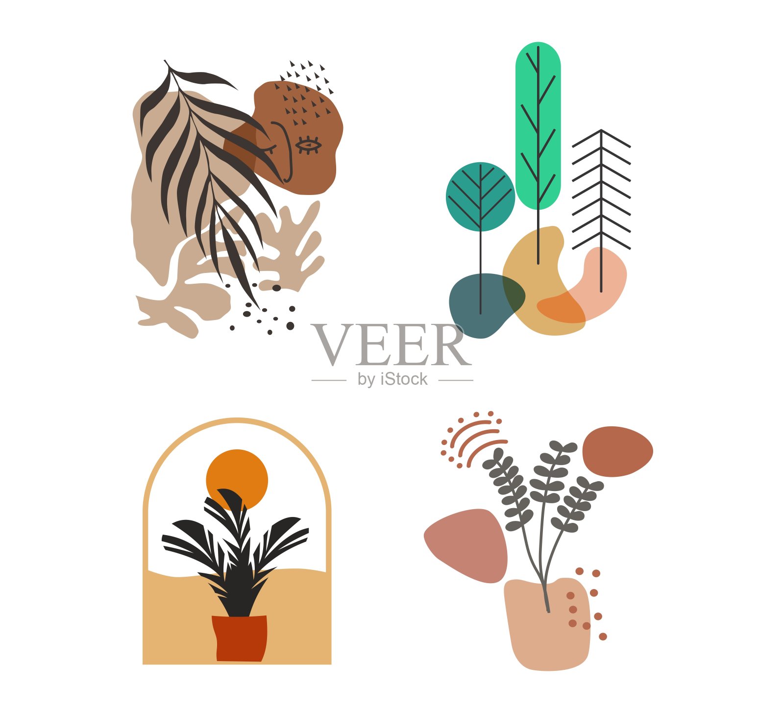 自然抽象设计插图插画图片素材