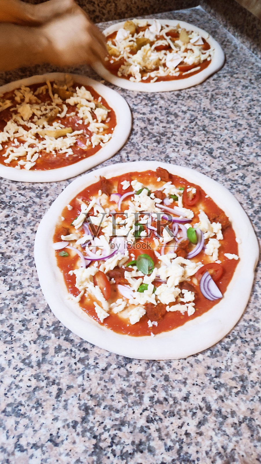 披萨制作照片摄影图片