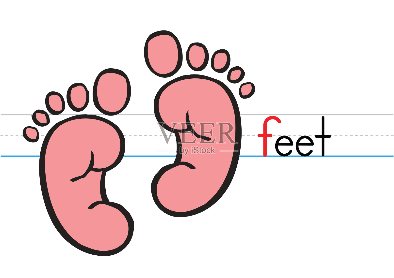 脚插画图片素材