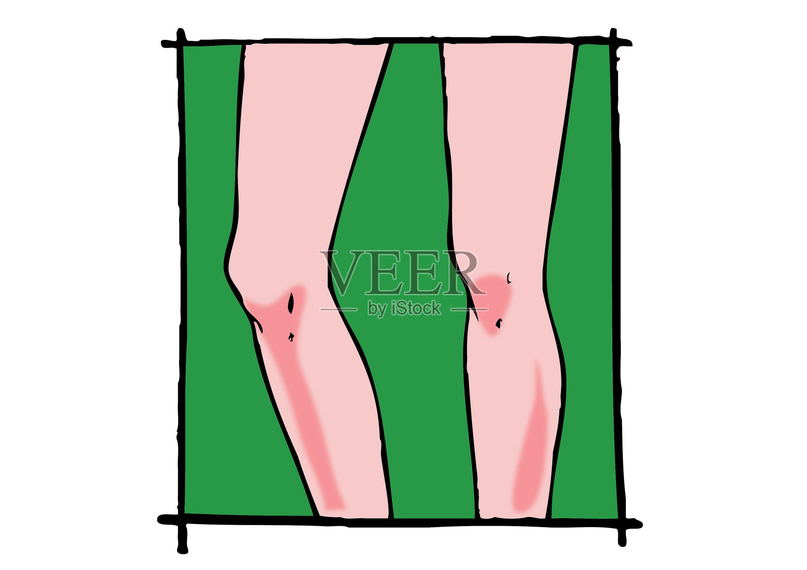 腿插画图片素材