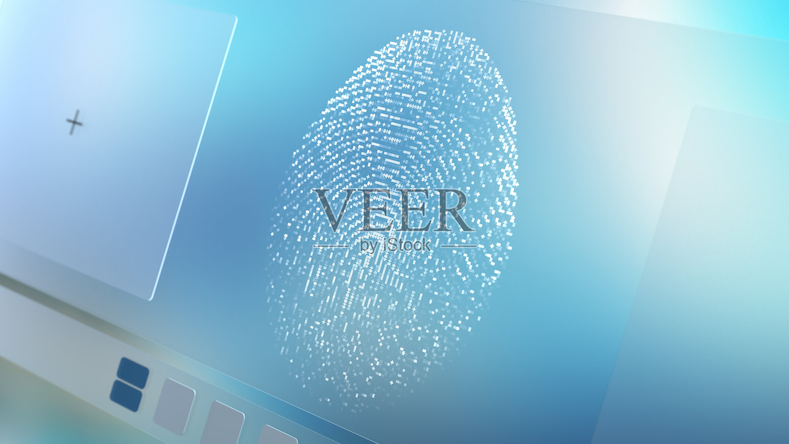 带有指纹的个人身份概念照片摄影图片