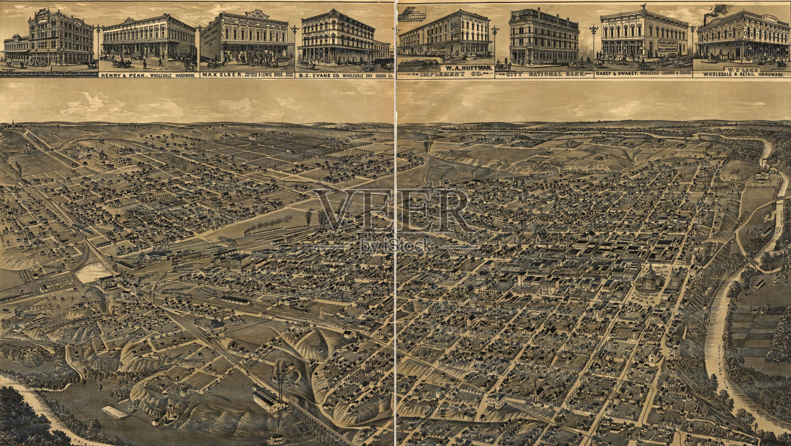 德克萨斯州的沃斯堡，“大草原女王”，塔兰特县的县城。照片摄影图片