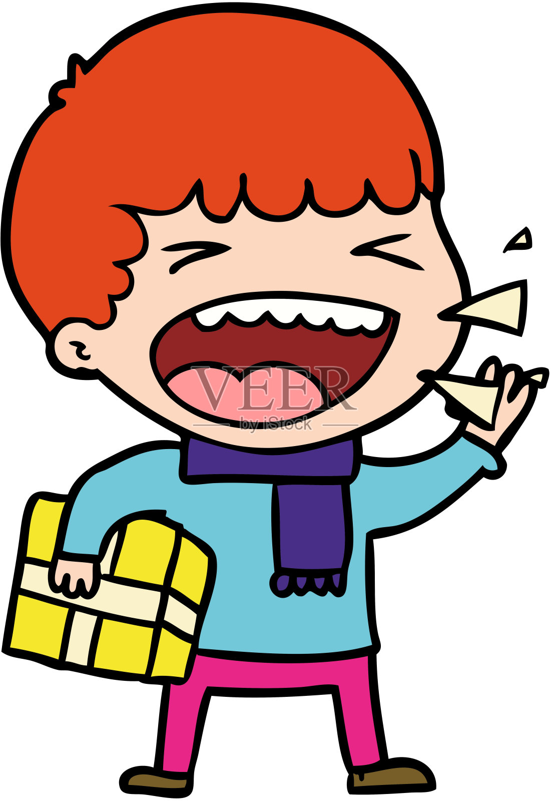 卡通笑人插画图片素材