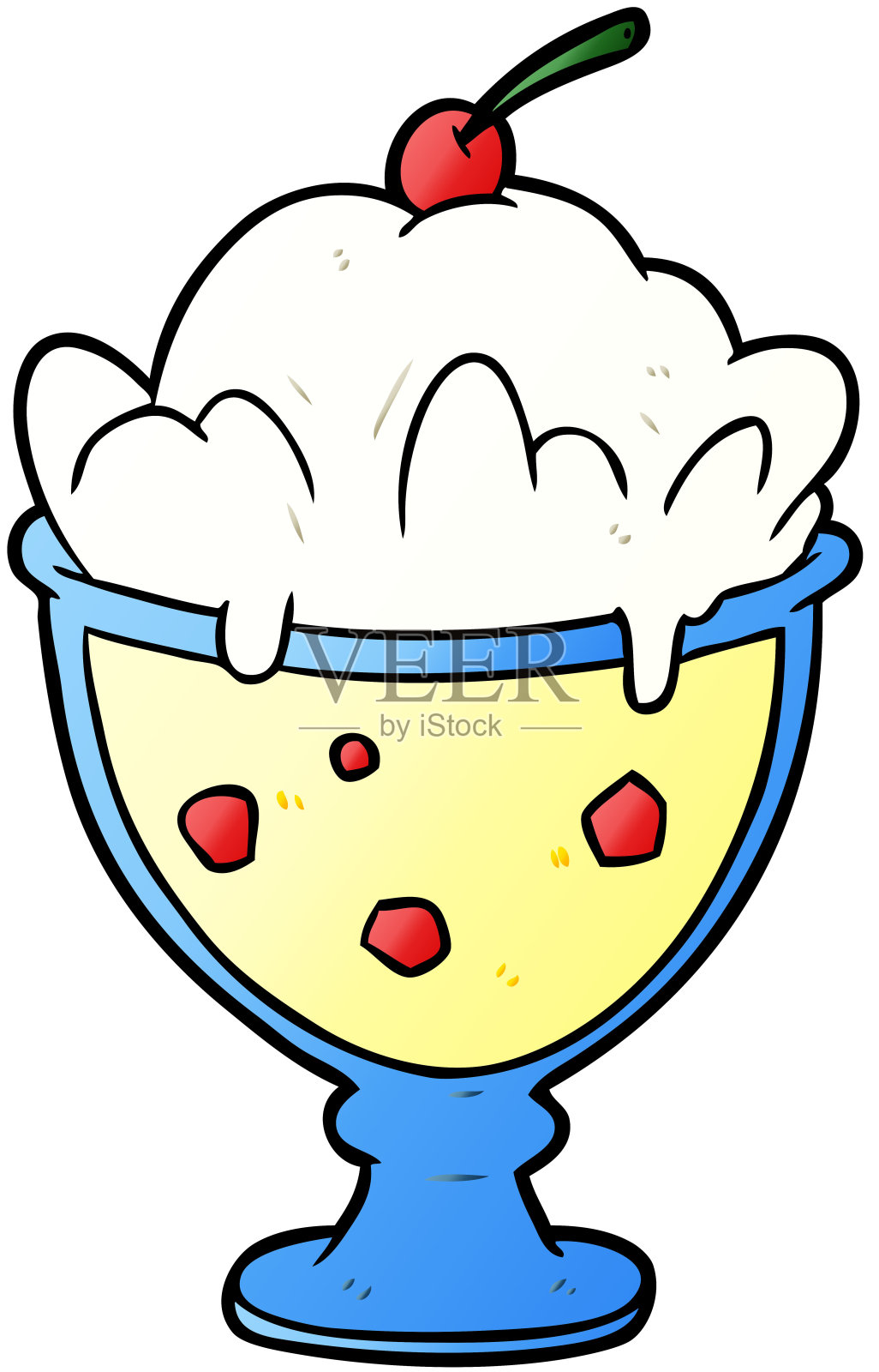 卡通美味甜点插画图片素材