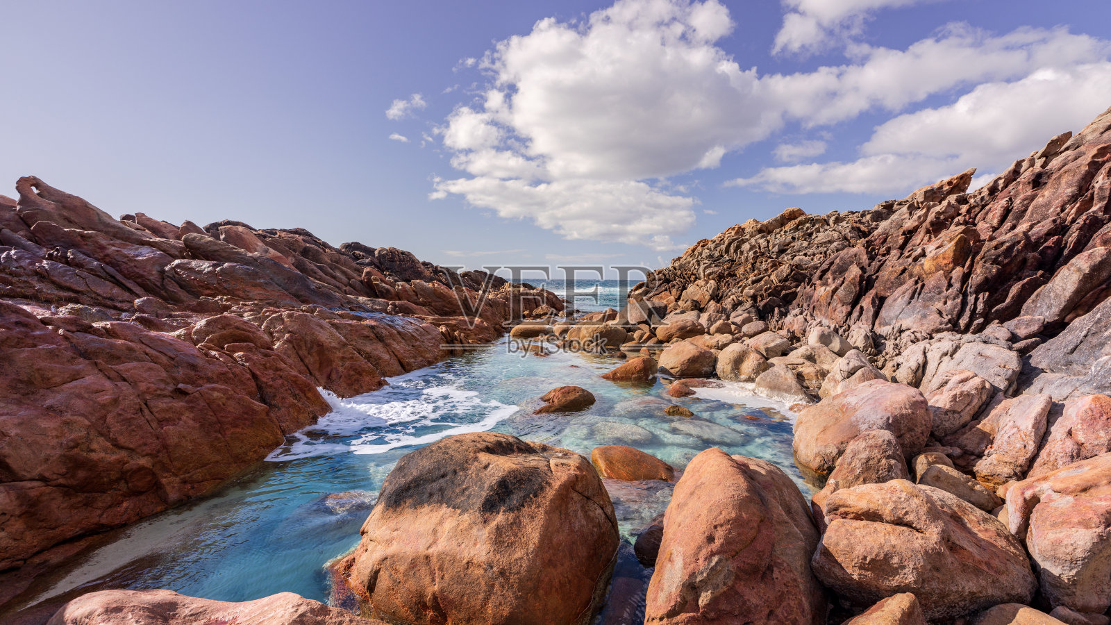 Injidup天然温泉照片摄影图片