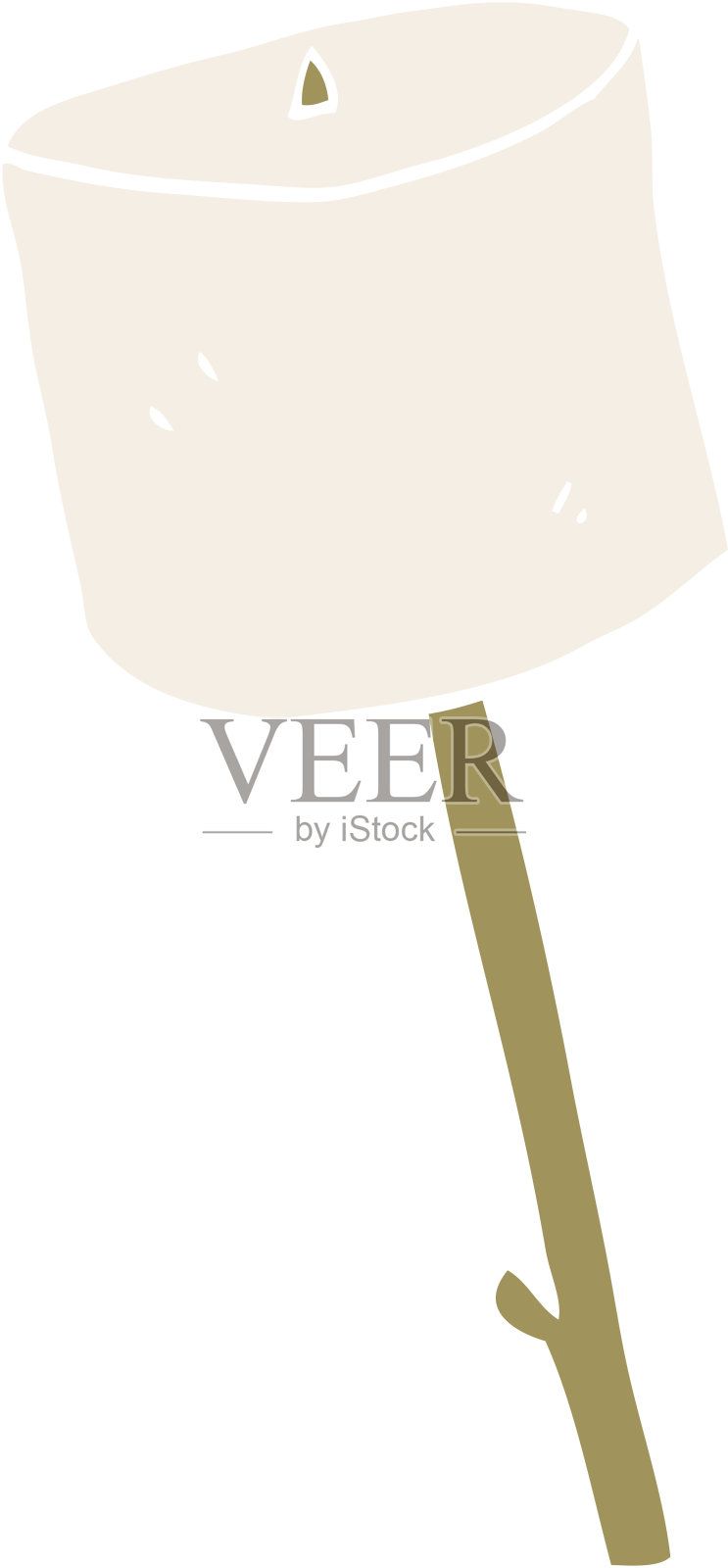 卡通涂鸦棉花糖棒插画图片素材