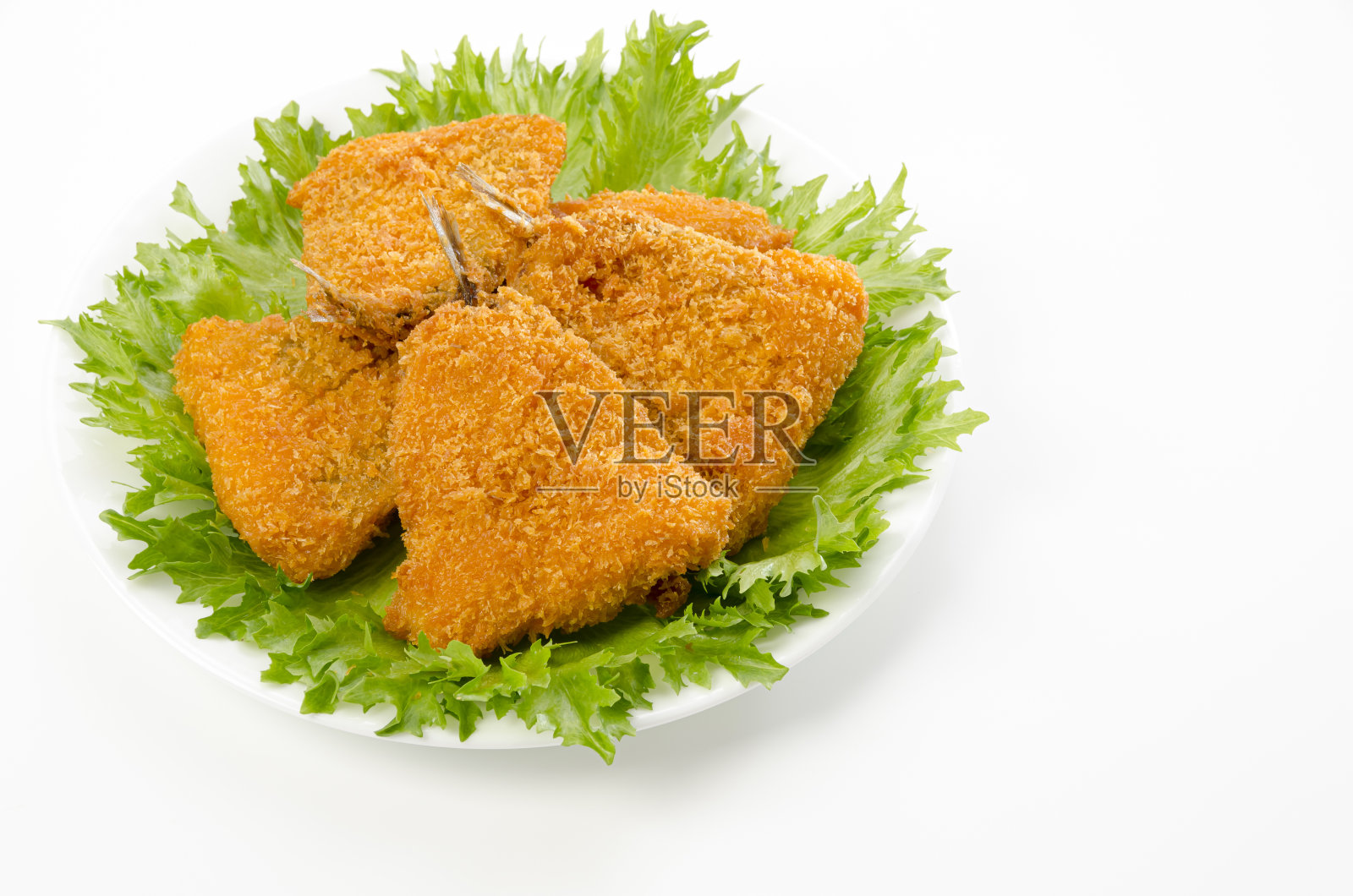 日本菜，油炸马鲛鱼照片摄影图片