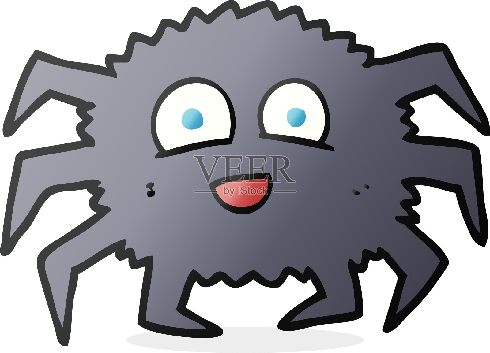 手绘卡通蜘蛛插画图片素材