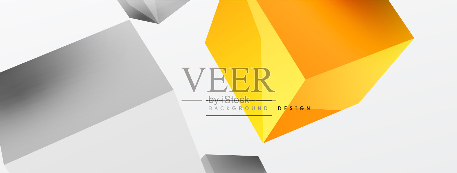 三维抽象背景飞行立方体插画图片素材