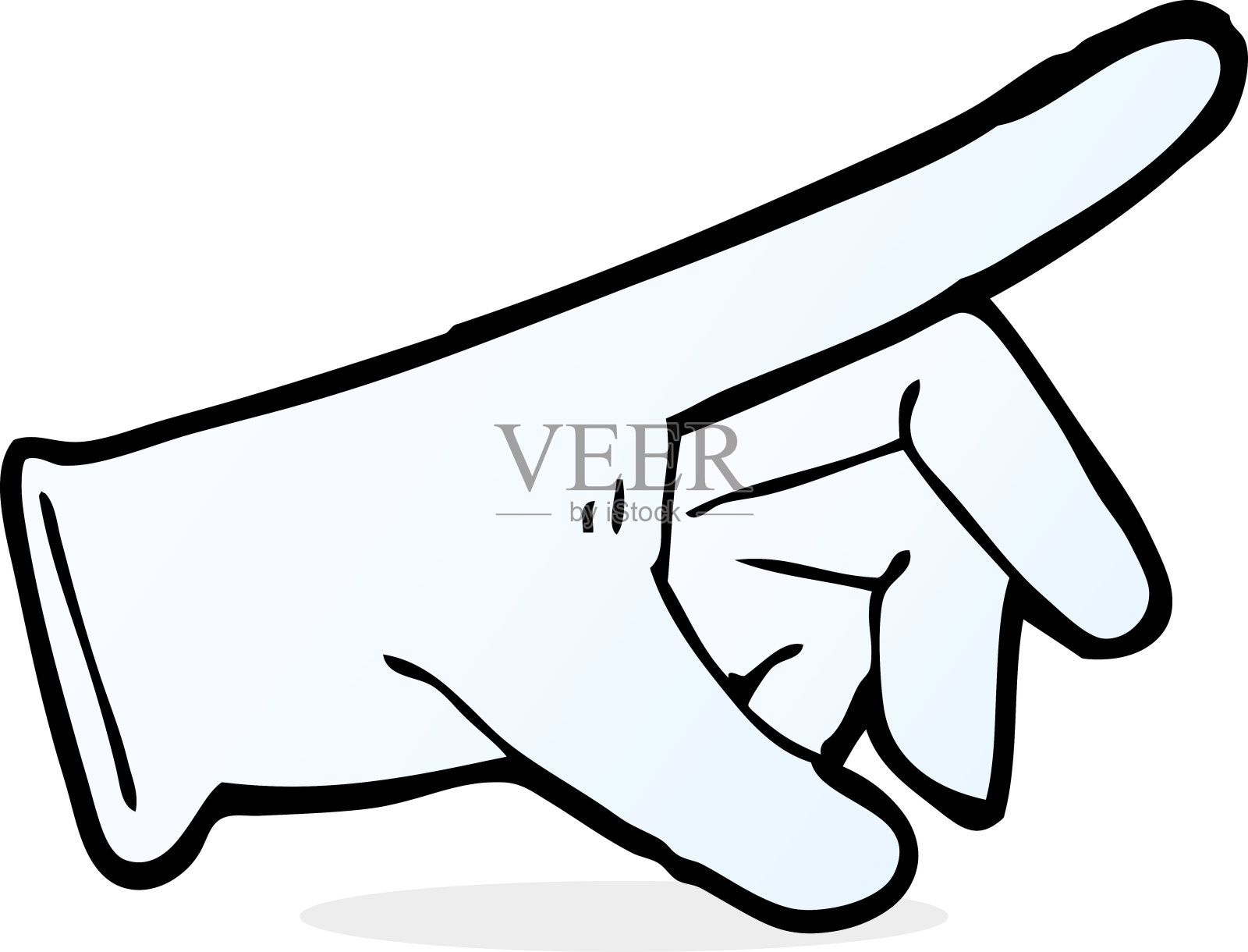 卡通橡胶手套插画图片素材