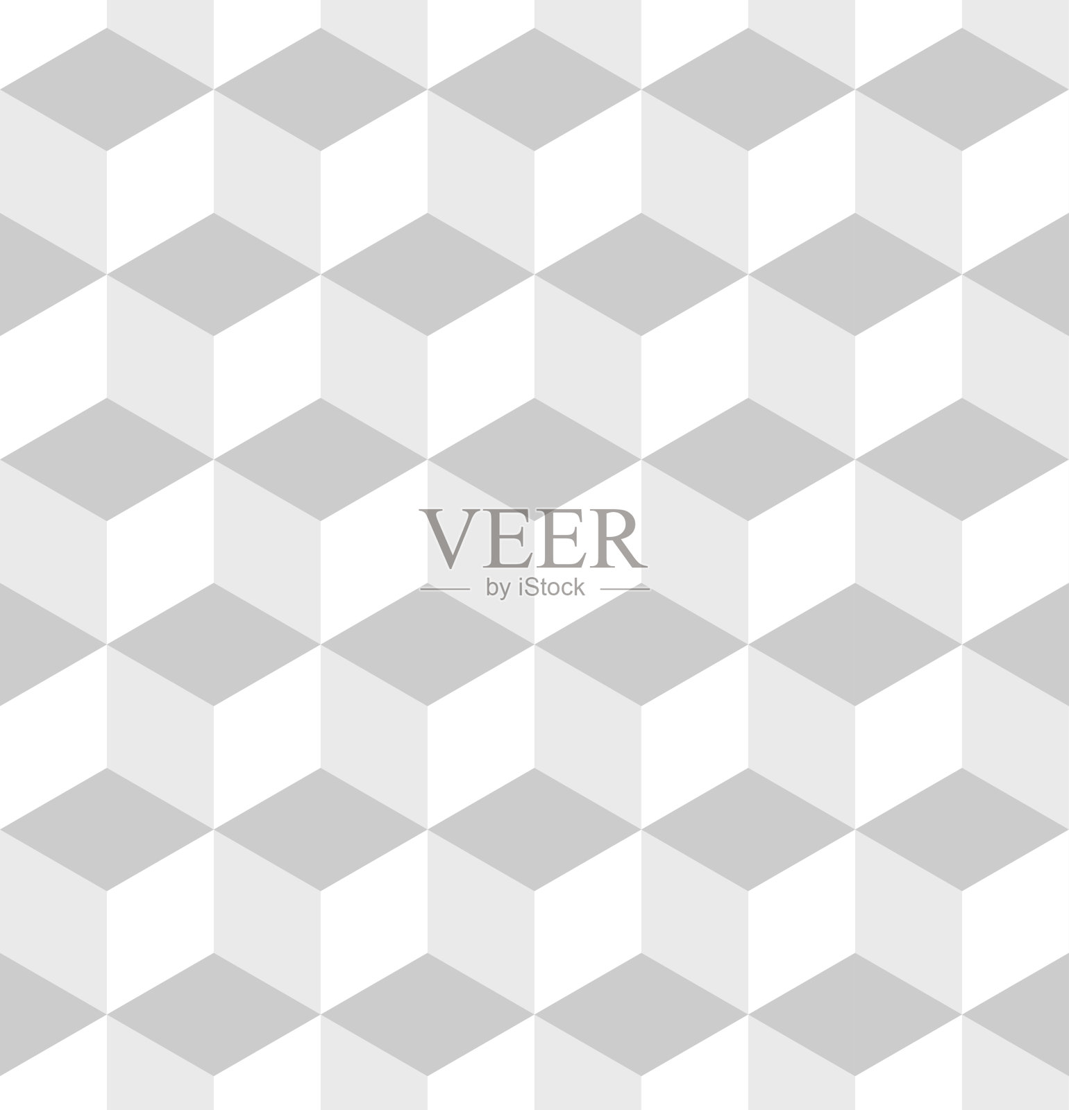 无缝立方图案。抽象几何低聚背景。时尚的分形纹理。插画图片素材