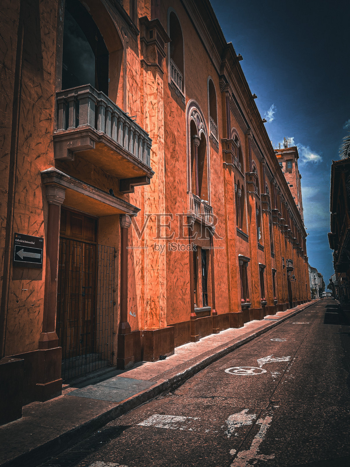 哥伦比亚卡塔赫纳历史中心照片摄影图片