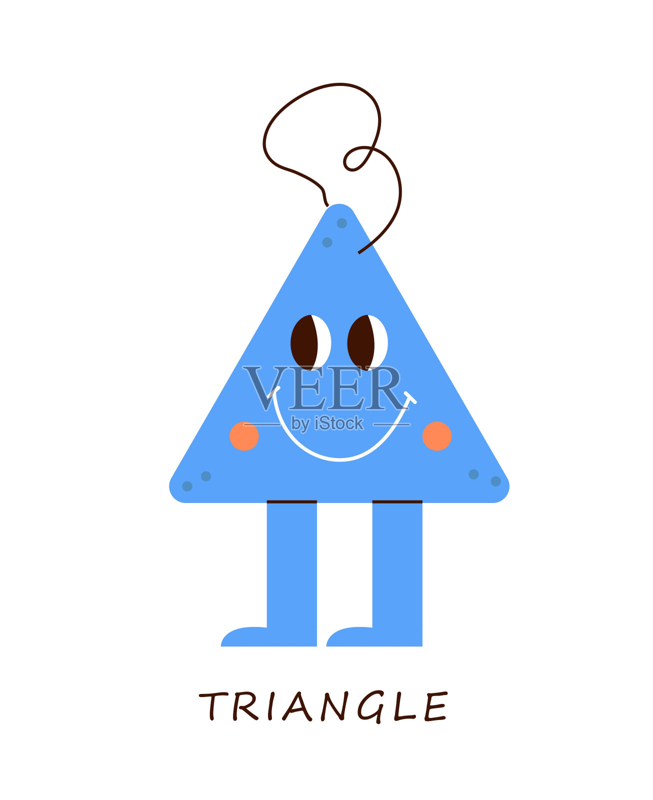 几何三角形形状插画图片素材