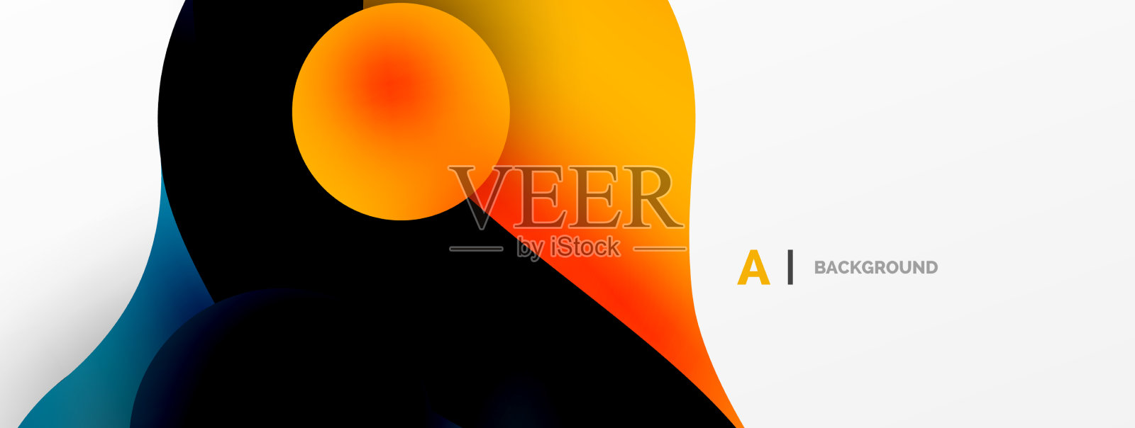 流动的几何形状极简抽象插画图片素材