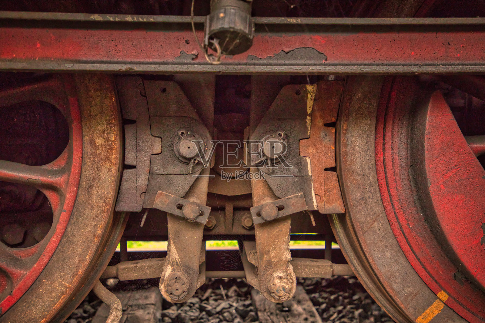 旧德国铁路轨道车和柴油机车照片摄影图片