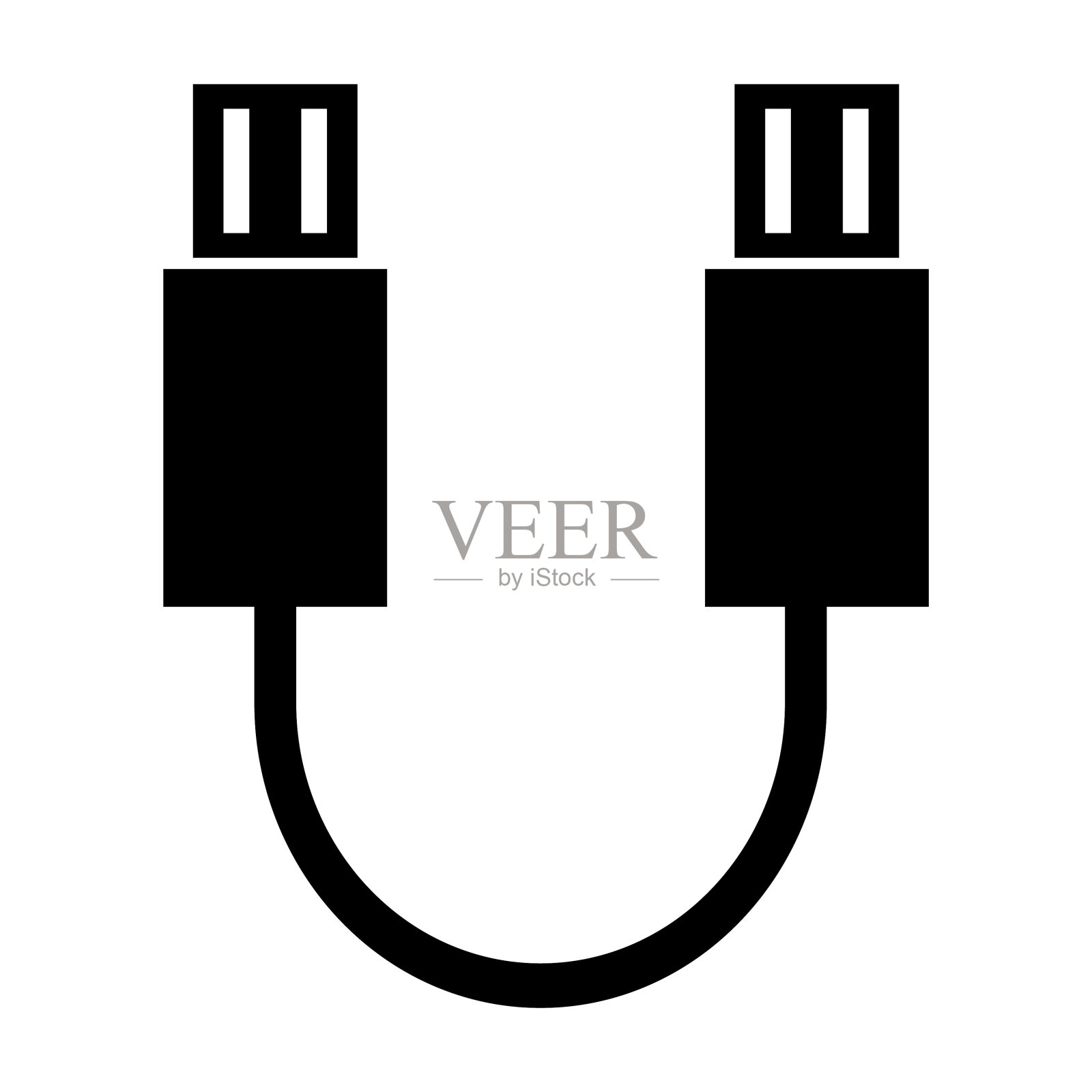 电缆，usb，连接图标插画图片素材