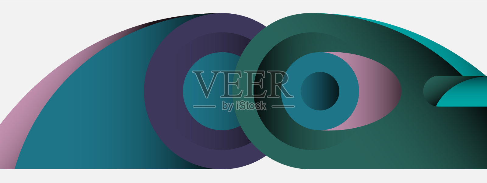 抽象背景最小几何圆和插画图片素材