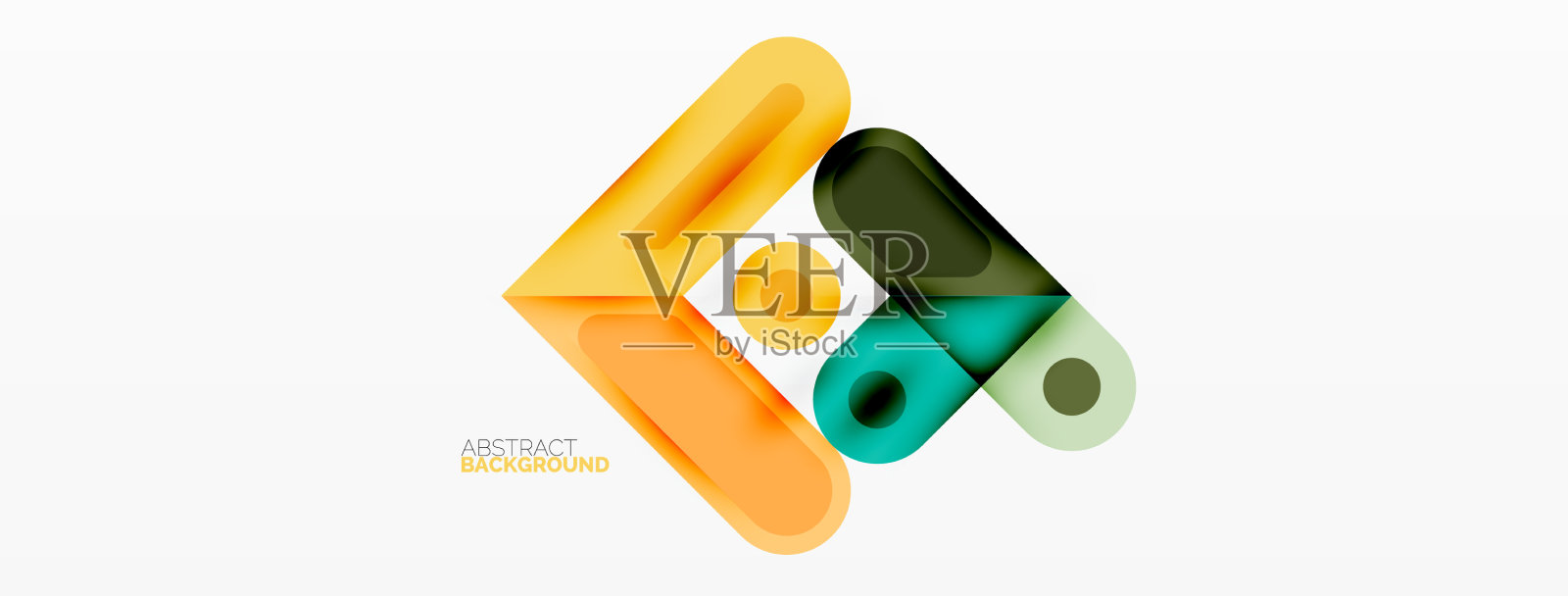 正方形和圆形最小抽象背景插画图片素材