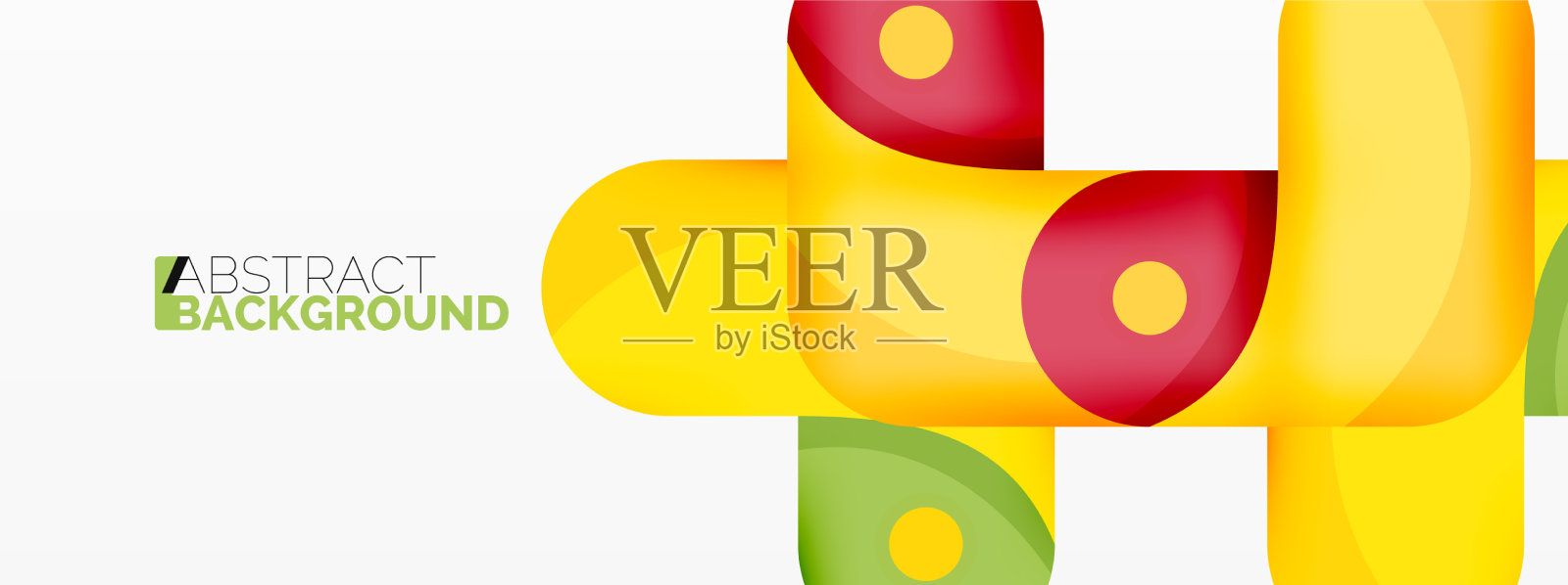 创意几何壁纸圆形箭头形状插画图片素材