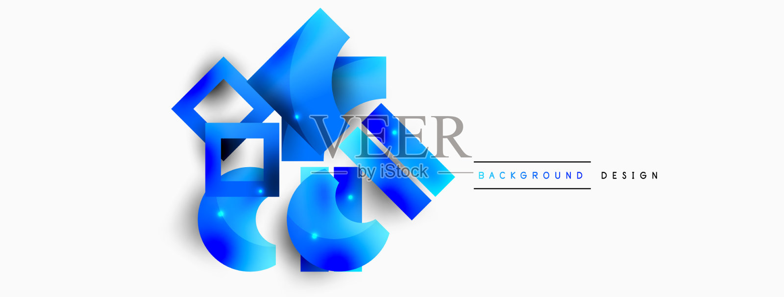 最小几何抽象背景原语插画图片素材