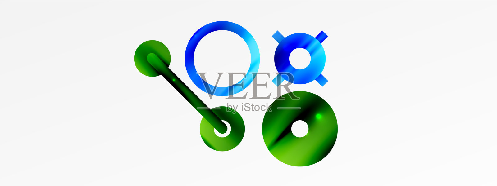 最小的几何抽象背景圆插画图片素材