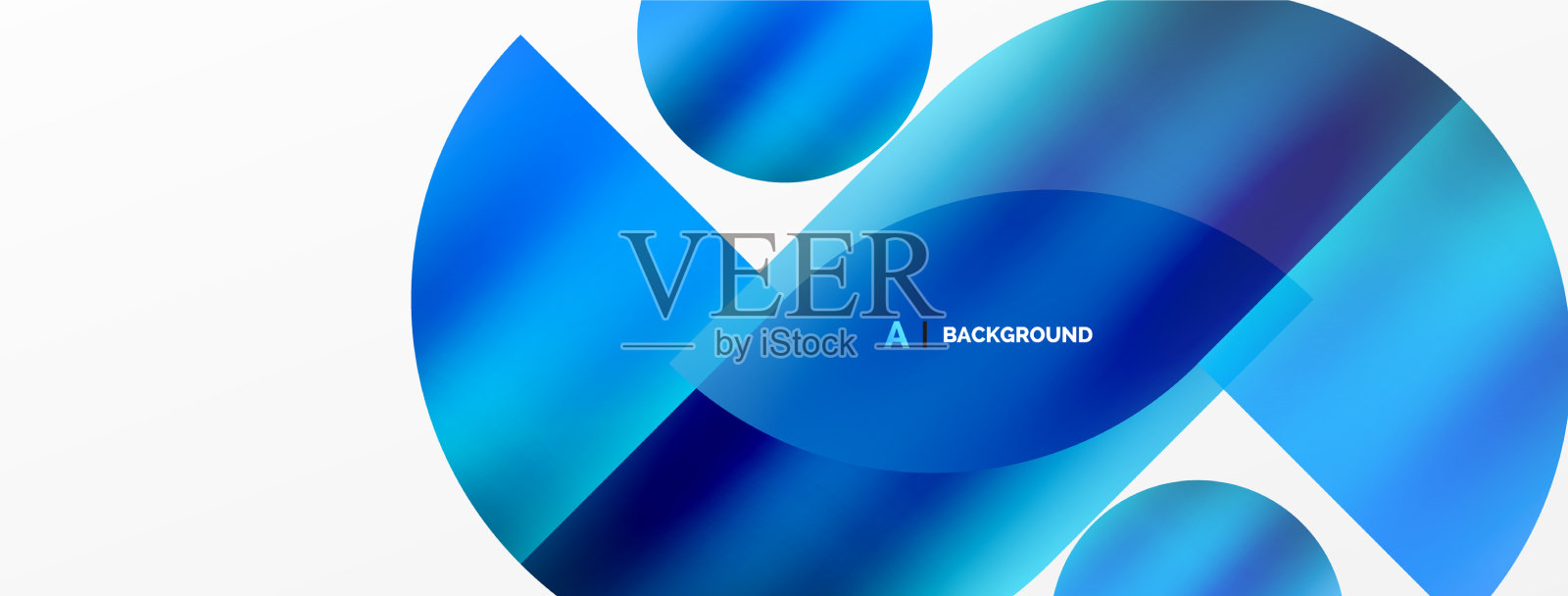 圆形几何背景金属色光泽插画图片素材