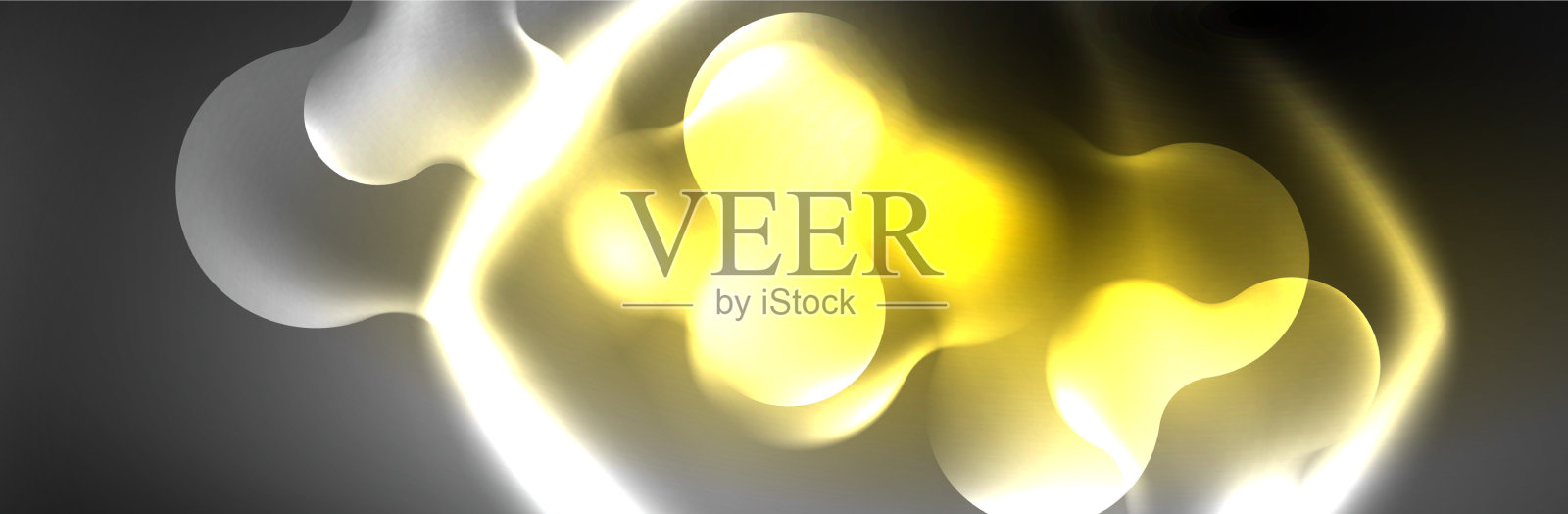 神奇的霓虹灯发光抽象背景插画图片素材