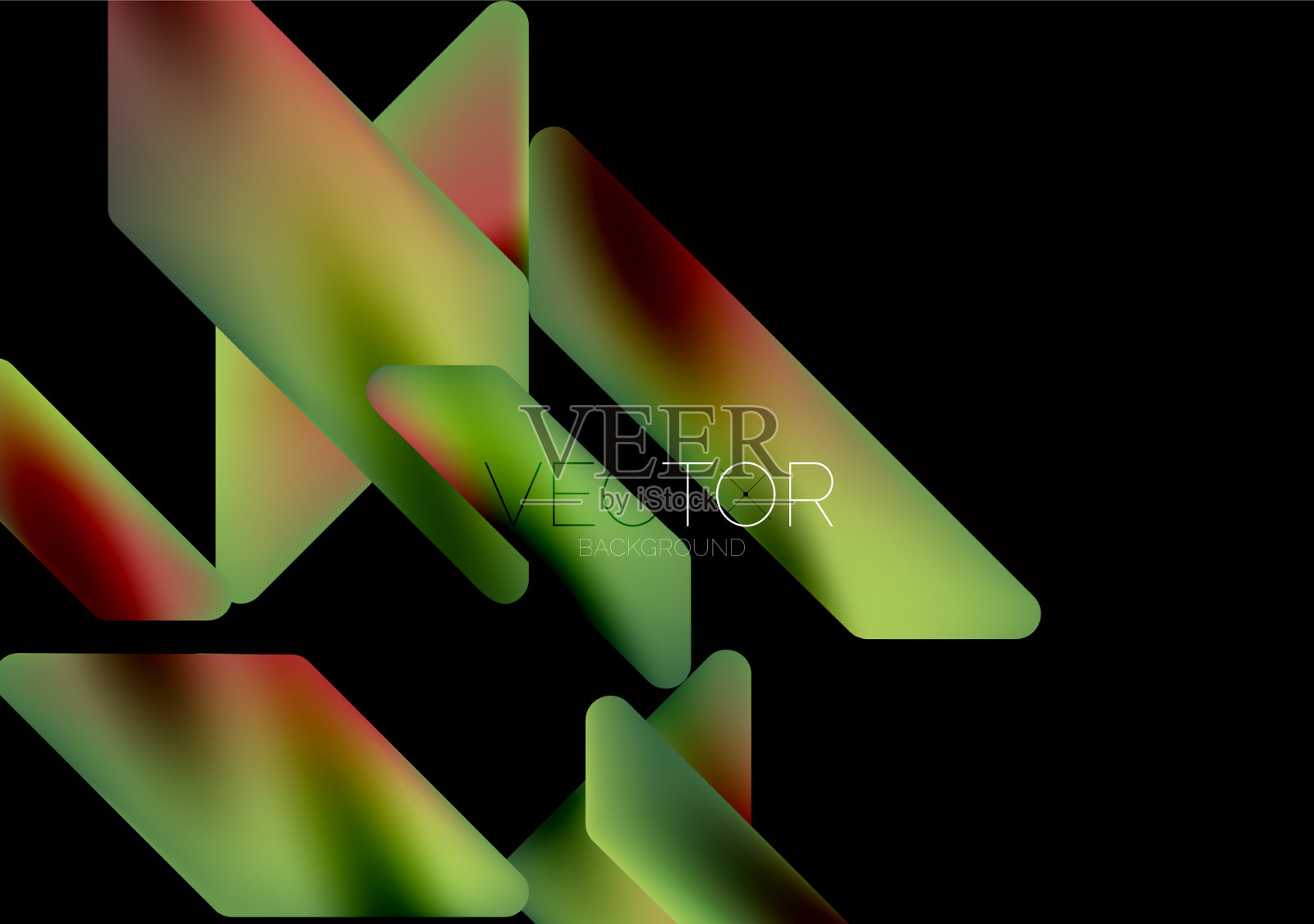 流体色彩动态几何形状抽象插画图片素材