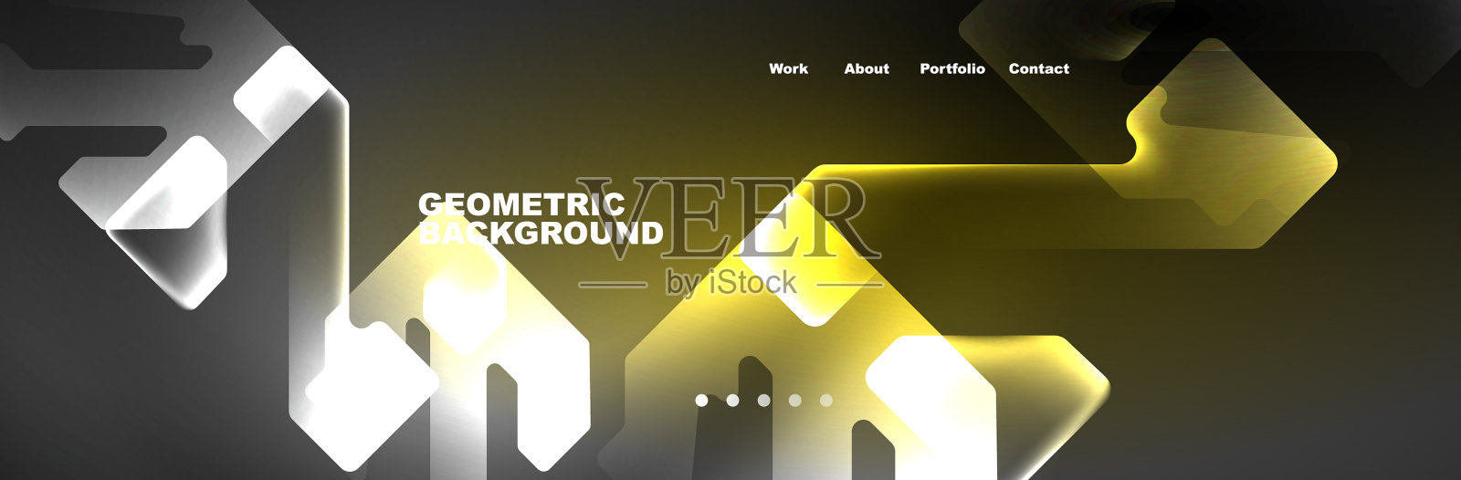 霓虹灯高速发光技术抽象插画图片素材