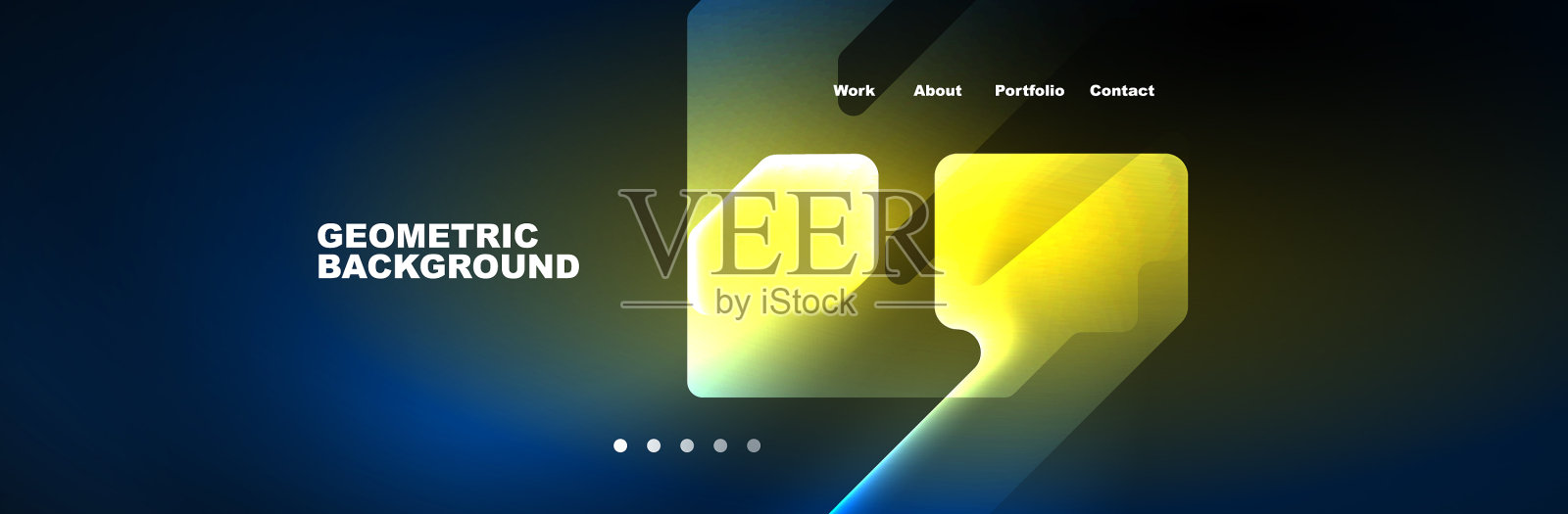 霓虹灯高速发光技术抽象插画图片素材