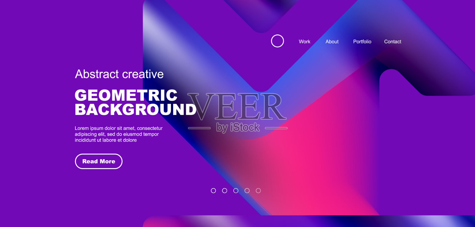 抽象新潮的几何图案海报插画图片素材