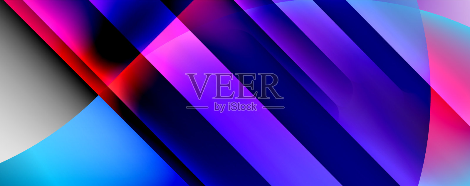 新潮简单的流体色彩梯度抽象插画图片素材