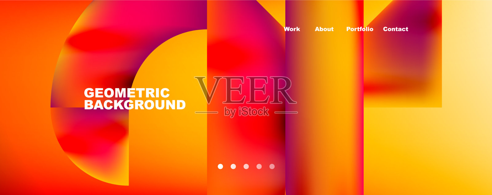 最小几何抽象的背景圆和插画图片素材