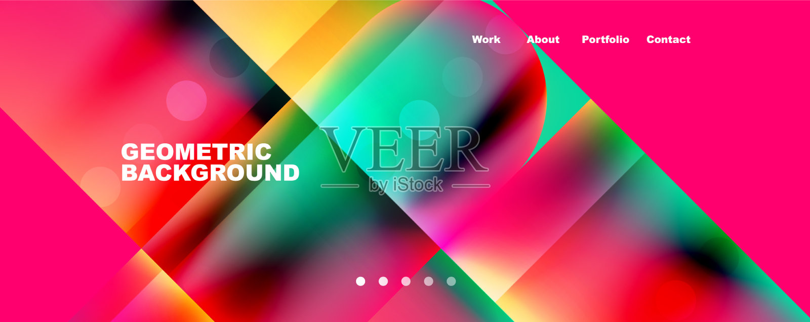 抽象的背景——正方形和线条插画图片素材