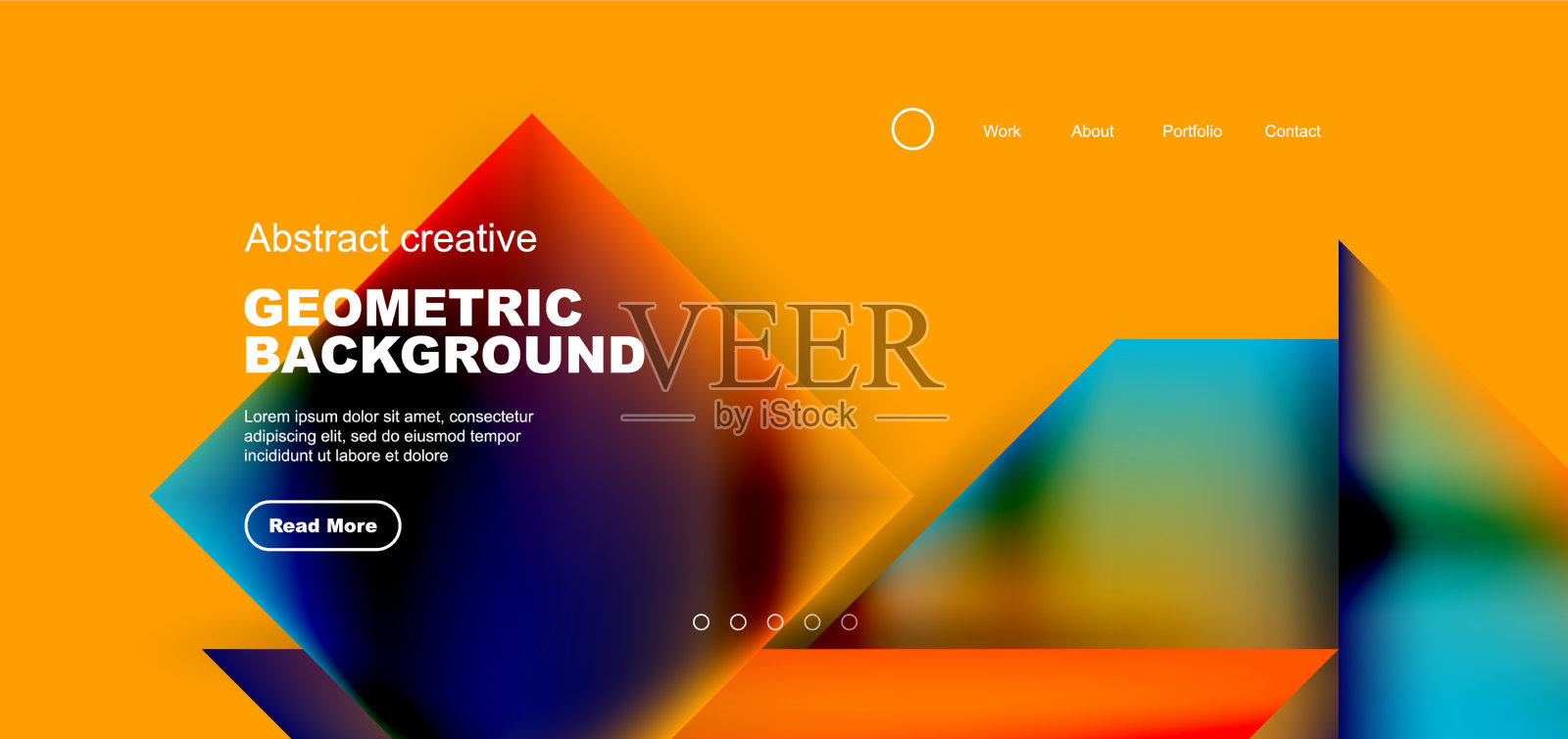 几何元素——正方形和三角形插画图片素材