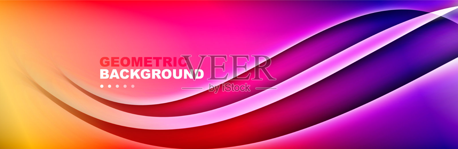 流体彩色波抽象背景数字插画图片素材