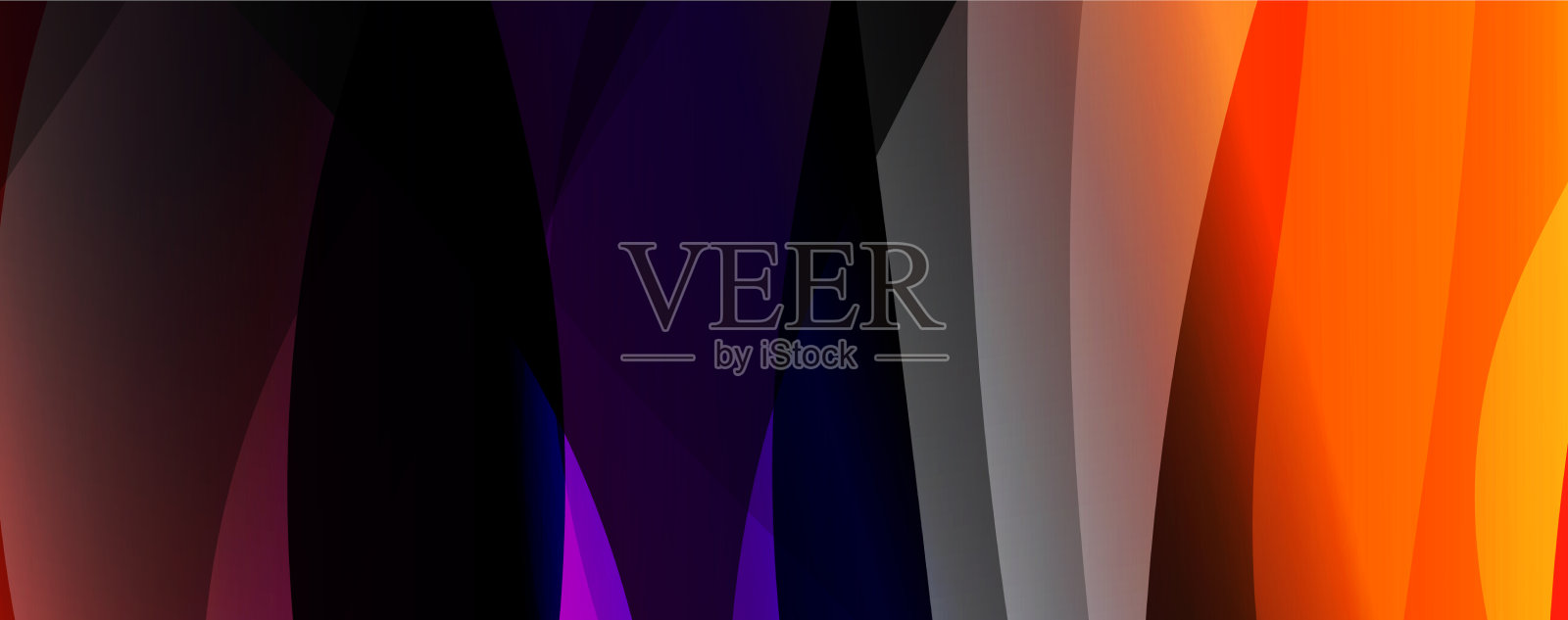 新潮简单的流体色彩梯度抽象插画图片素材