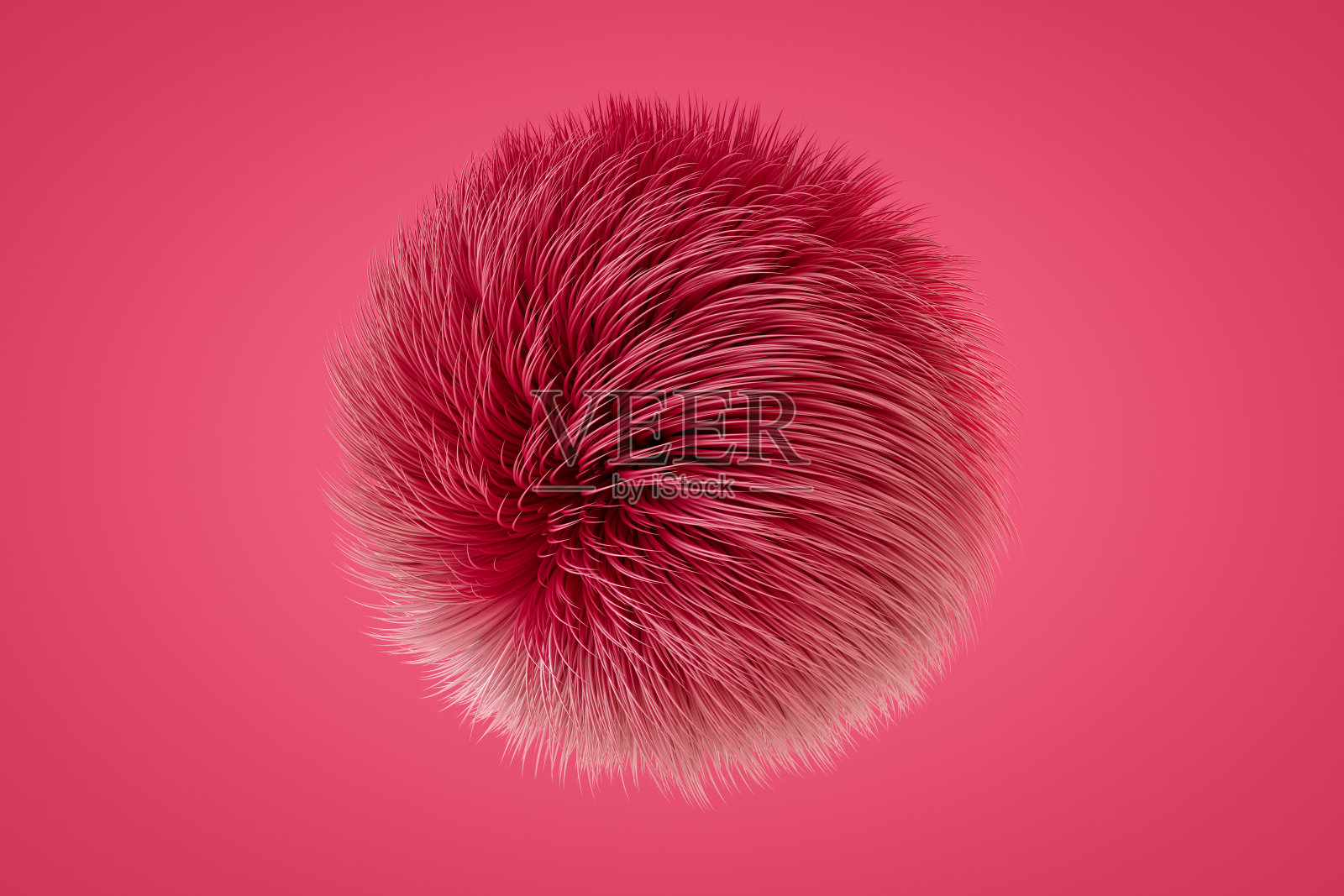 摘要毛绒绒的毛球Viva品红色照片摄影图片