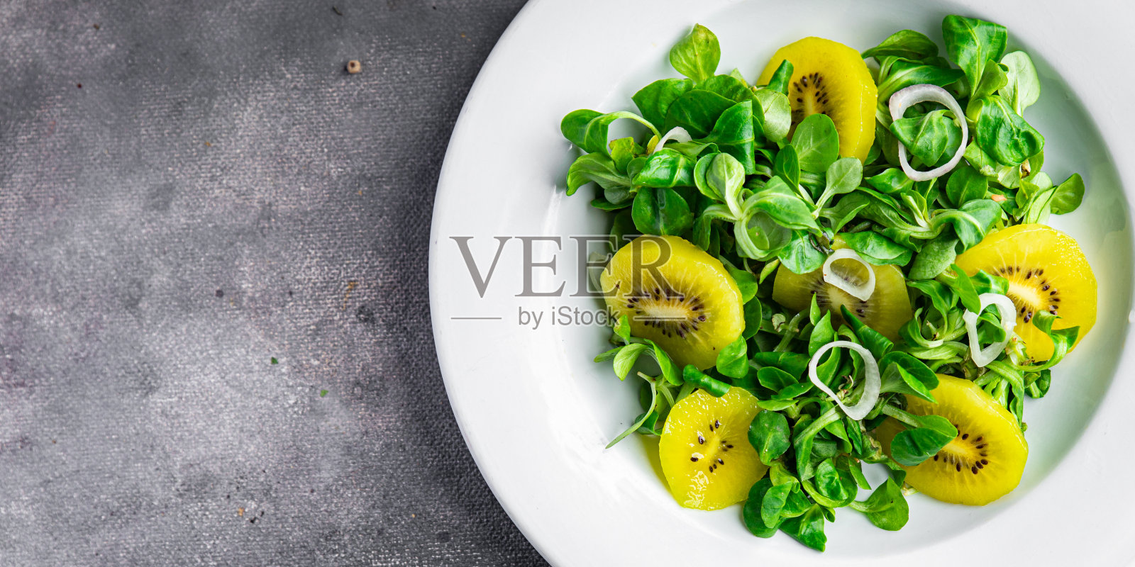猕猴桃沙拉健康餐食物零食在桌子上复制太空食物背景乡村顶视图生酮或旧石器饮食素食素食或素食食物没有肉照片摄影图片