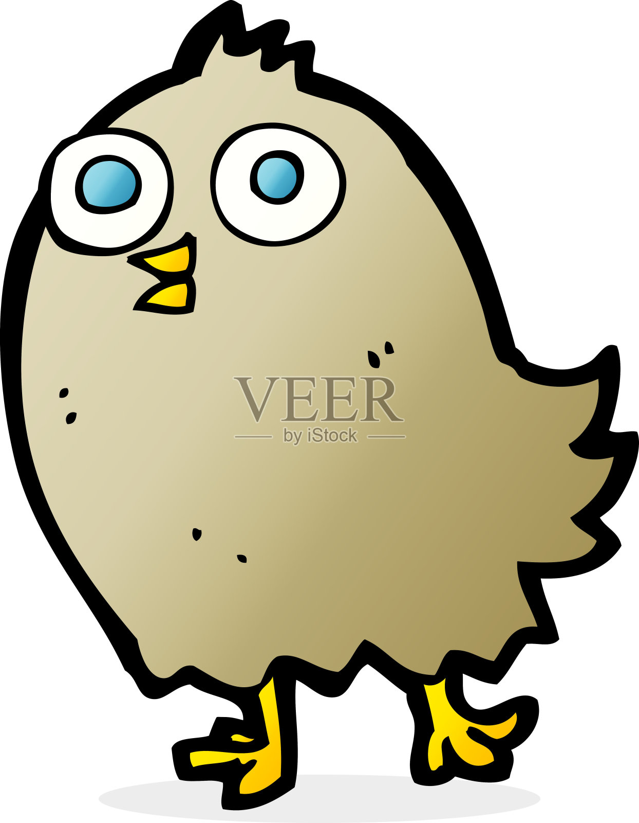 卡通快乐鸟插画图片素材