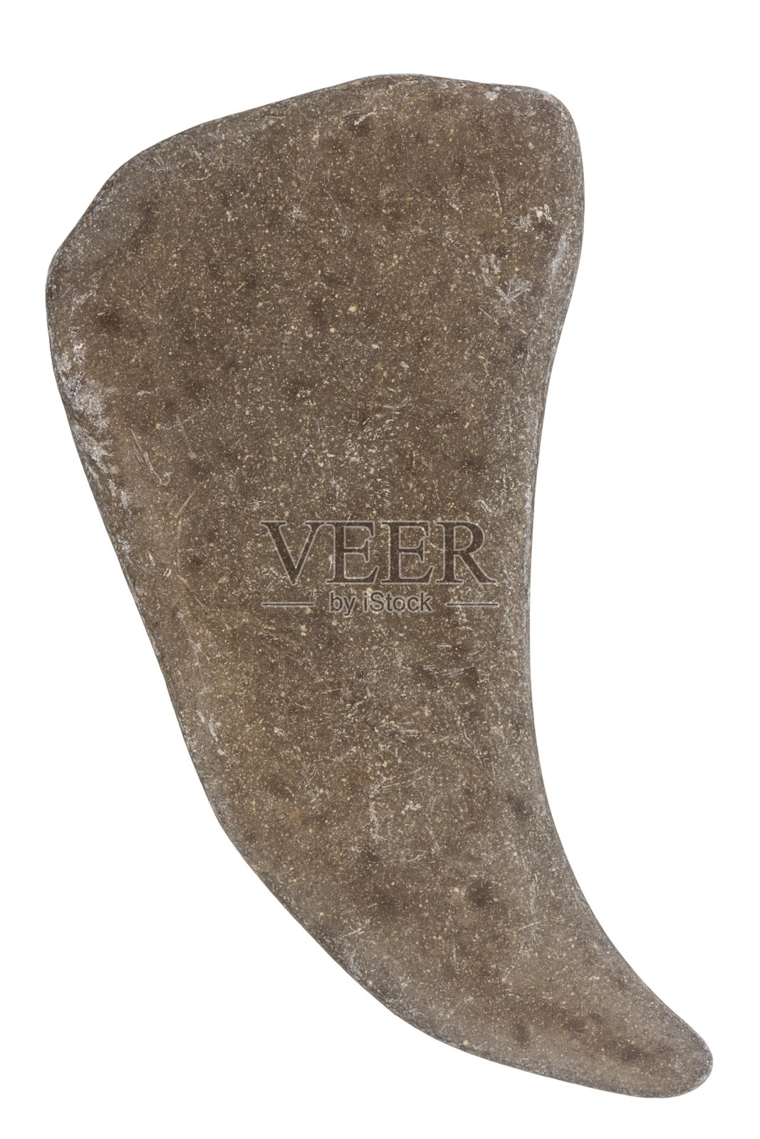 单一的棕色卵石的顶部视图照片摄影图片