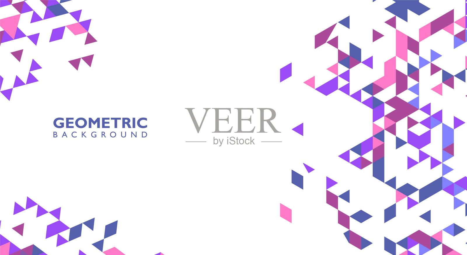 平面几何抽象形状的背景插画图片素材