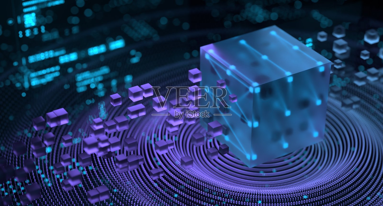 区块链数据分析数据科学技术概念照片摄影图片